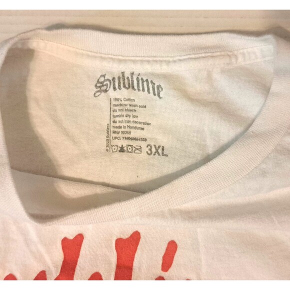 Sublime 3XL White Sun Men Unisex T-Shirt Official Merchandise 2003 XXXL Band Tee - Picture 4 of 7